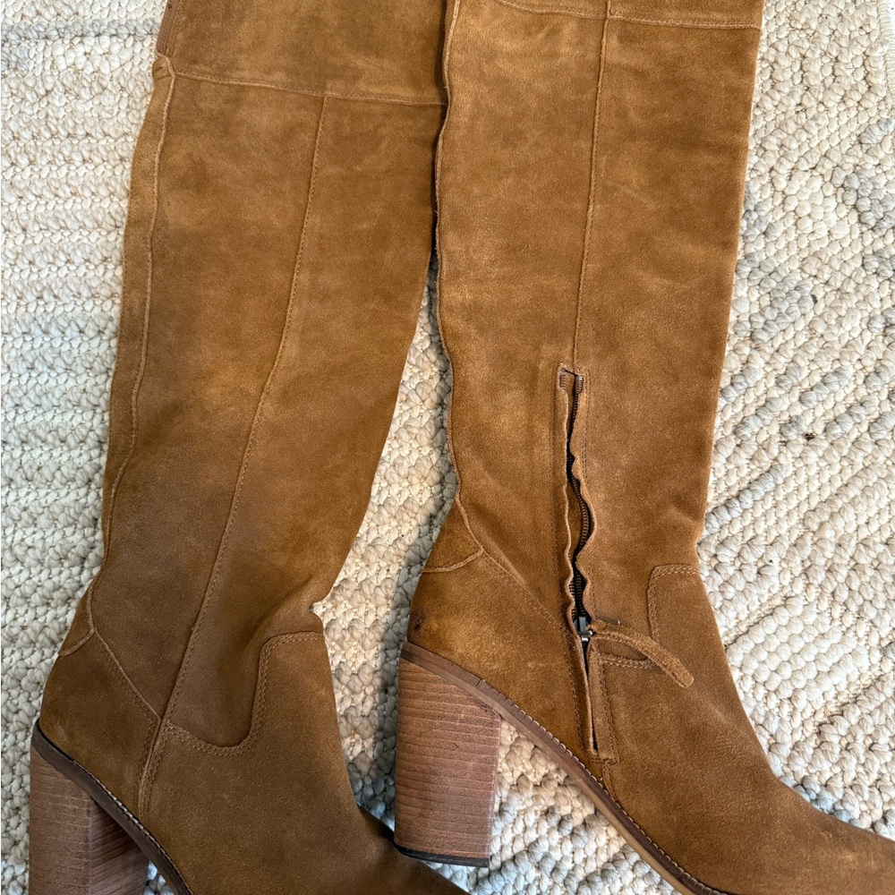 Steve Madden Tan Over the Knee Boots
